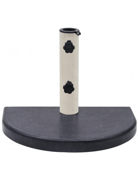 Base per Ombrellone Nera 40x28x4 cm in Granito