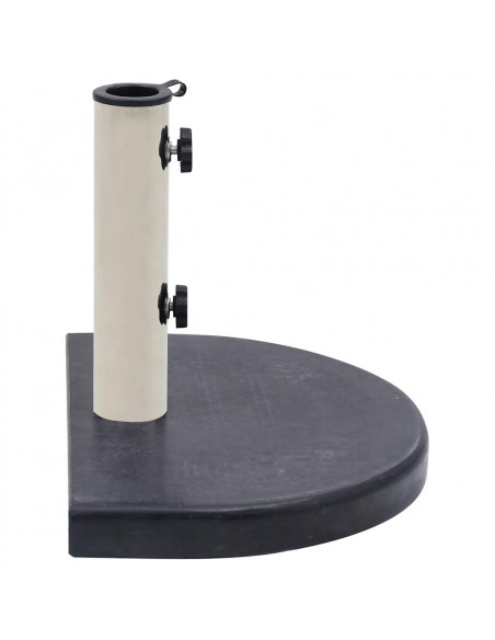 Base per Ombrellone Nera 40x28x4 cm in Granito