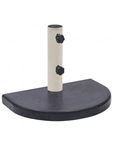 Base per Ombrellone Nera 40x28x4 cm in Granito