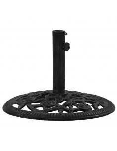 Base per Ombrellone Nera 48x48x33 cm in Ghisa 2