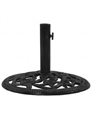 Base per Ombrellone Nera 48x48x33 cm in Ghisa