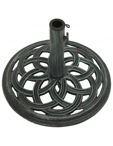 Base per Ombrellone Verde 44x44x31 cm in Ghisa