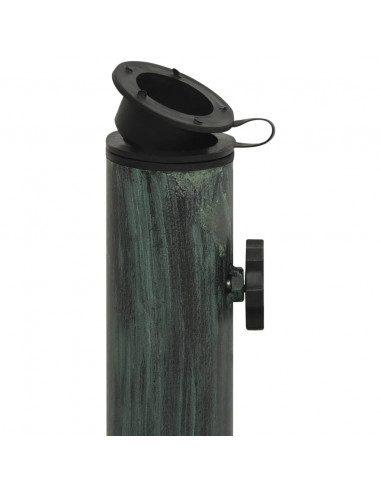 Base per Ombrellone Verde 44x44x31 cm in Ghisa