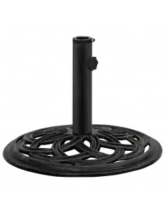 Base per Ombrellone Nera 44x44x31 cm in Ghisa 2