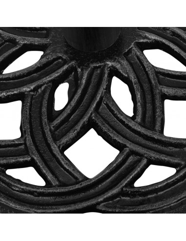 Base per Ombrellone Nera 44x44x31 cm in Ghisa