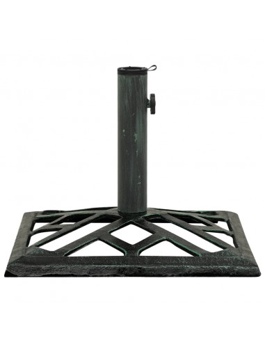 Base per Ombrellone Verde 44x44x31 cm in Ghisa