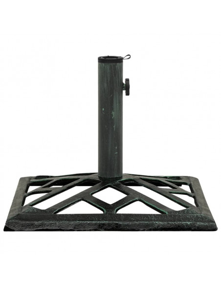 Base per Ombrellone Verde 44x44x31 cm in Ghisa