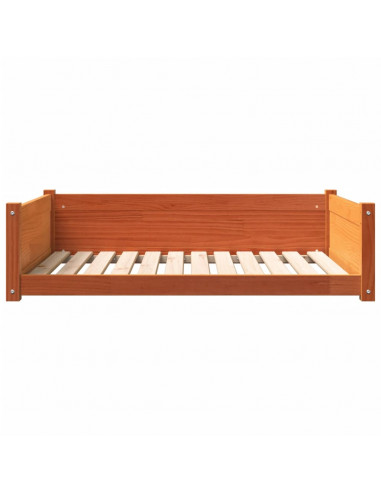 Cuccia Cani Marrone Cera 105,5x75,5x28 cm Legno Massello Pino