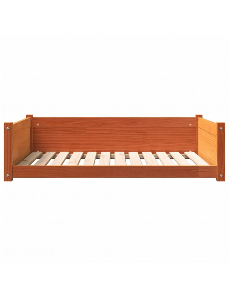 Cuccia Cani Marrone Cera 105,5x75,5x28 cm Legno Massello Pino