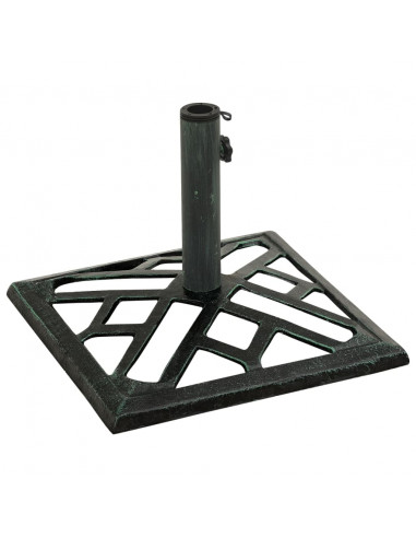Base per Ombrellone Verde 44x44x31 cm in Ghisa