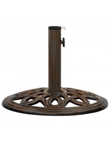 Base per Ombrellone Bronzo 40x40x32 cm in Ghisa