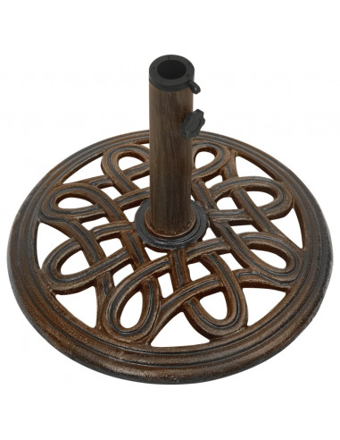Base per Ombrellone Bronzo 40x40x32 cm in Ghisa