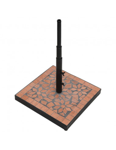 Base per Ombrellone Terracotta Quadrata 12 kg