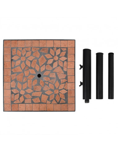 Base per Ombrellone Terracotta Quadrata 12 kg