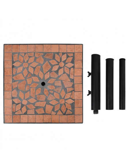 Base per Ombrellone Terracotta Quadrata 12 kg