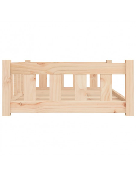 Cuccia per Cani 95,5x65,5x28 cm in Legno Massello di Pino