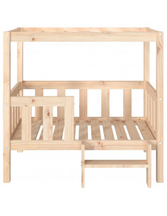 Cuccia per Cani 95,5x73,5x90 cm in Legno Massello di Pino