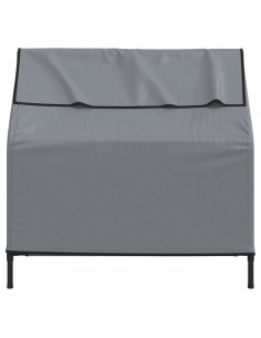 Cuccia per Cani in Tela Oxford Antracite e Acciaio