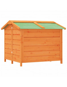 Cuccia per Cani Marrone 96x87x80,5 cm in Legno Massello di Pino