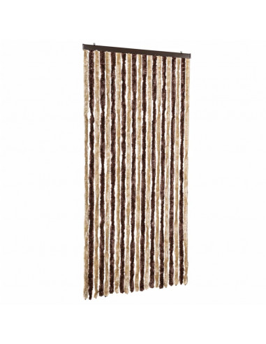 Zanzariera Beige e Marrone Chiaro 90x200cm Ciniglia