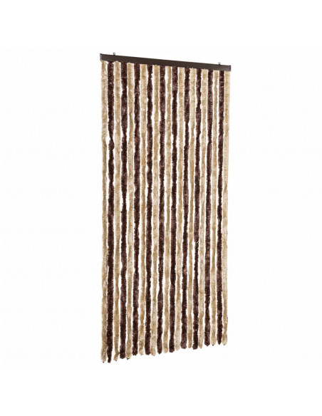Zanzariera Beige e Marrone Chiaro 90x200cm Ciniglia