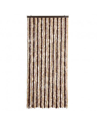 Zanzariera Beige e Marrone Chiaro 90x200cm Ciniglia