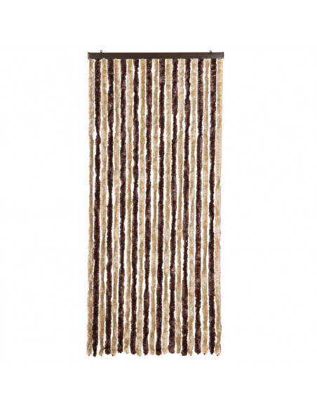 Zanzariera Beige e Marrone Chiaro 90x200cm Ciniglia