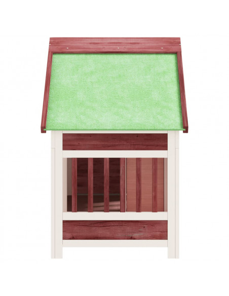 Cuccia per Cani Moka 96x60,5x87 cm in Legno Massello di Pino