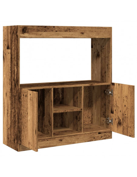 Credenza Legno Antico 92x33x100 cm in Legno Multistrato