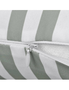 Cuscini da Esterno 2 pz Stampa a Righe 45x45 cm Grigi