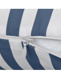 Cuscini da Esterno 4 pz Stampa a Righe 45x45 cm Blu