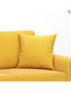 Cuscini Decorativi 2 pz Giallo 40x40 cm in Velluto