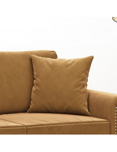 Cuscini Decorativi 2 pz Marrone 40x40 cm in Velluto