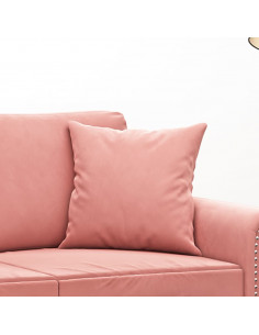 Cuscini Decorativi 2 pz Rosa 40x40 cm in Velluto