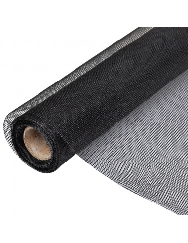 Zanzariera in Fibra di Vetro 100x1000 cm Nera