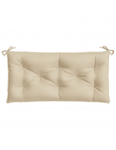 Cuscini Panca da Giardino 2pz Beige 100x50x7cm Tessuto Oxford