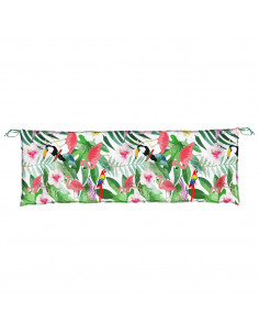 Cuscini Panca da Giardino 2pz Multicolore 150x50x7cm in Tessuto