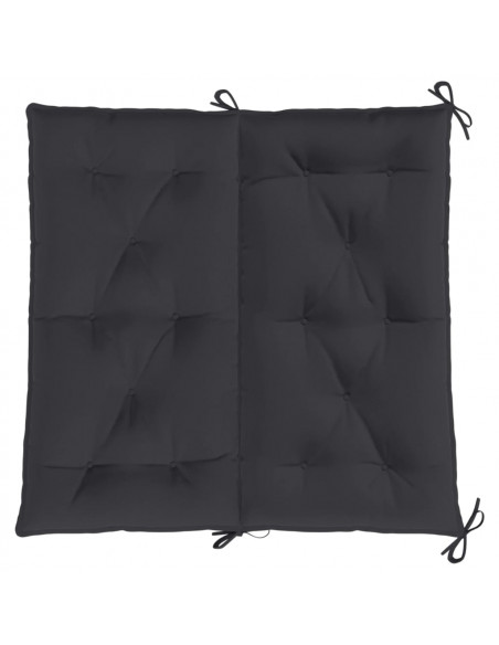 Cuscini Panca da Giardino 2pz Neri 100x50x7cm Tessuto Oxford