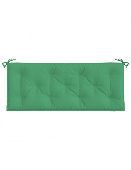 Cuscini Panca da Giardino 2pz Verdi 120x50x7 cm Tessuto Oxford
