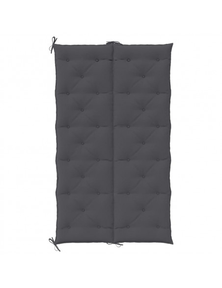 Cuscini Panca Giardino 2pz Antracite 180x50x7cm Tessuto Oxford