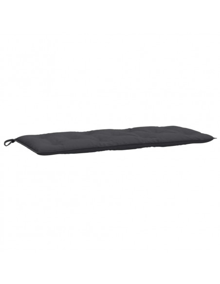 Cuscini Panca Giardino 2pz Antracite Mélange 120x50x7cm Tessuto