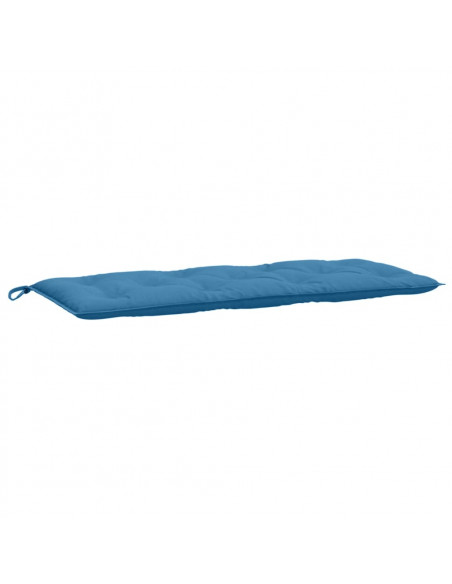 Cuscini Panca Giardino 2pz Blu Mélange 120x50x7 cm in Tessuto