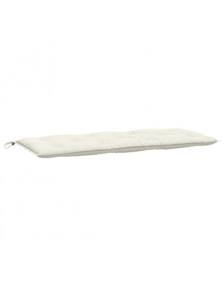 Cuscini Panca Giardino 2pz Crema Mélange 120x50x7 cm in Tessuto
