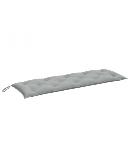 Cuscini Panca Giardino 2pz Grigio Chiaro Mélange 150x50x7 cm