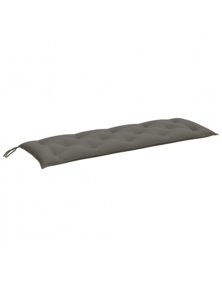 Cuscini Panca Giardino 2pz Grigio Scuro Mélange 150x50x7 cm