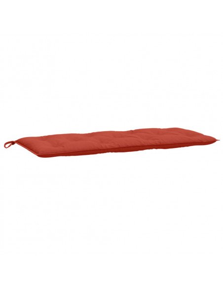Cuscini Panca Giardino 2pz Rosso Mélange 120x50x7 cm Tessuto