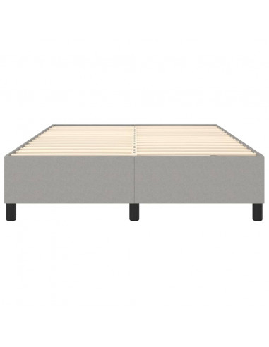 Giroletto a Molle Grigio Chiaro 140x190 cm in Tessuto