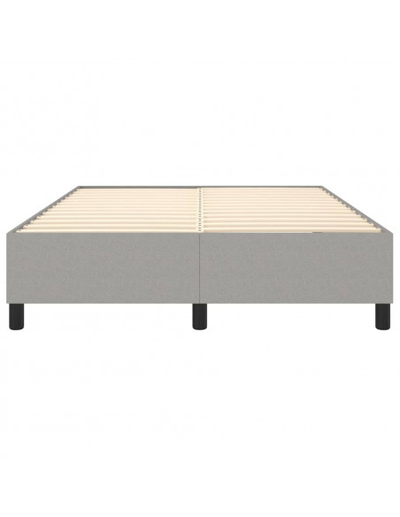 Giroletto a Molle Grigio Chiaro 140x190 cm in Tessuto