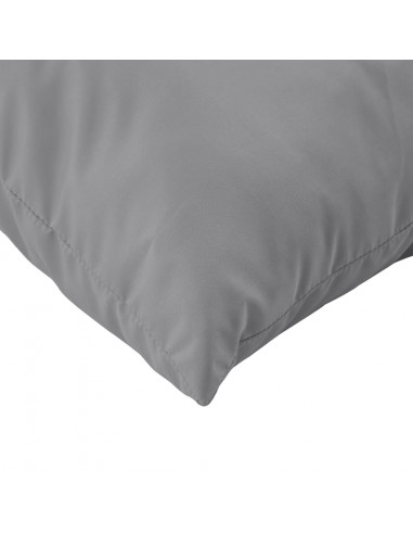 Cuscini per Divano 4 pz Grigi 60x60 cm in Tessuto