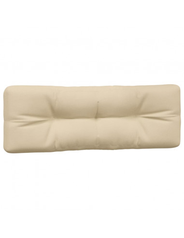 Cuscini per Pallet 2 pz Beige in Tessuto